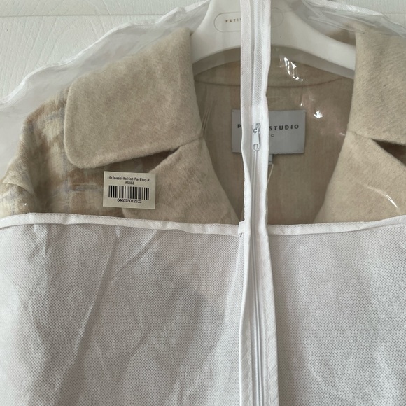Petite Studio Double sided beige wool coat size xs - Picture 10 of 11